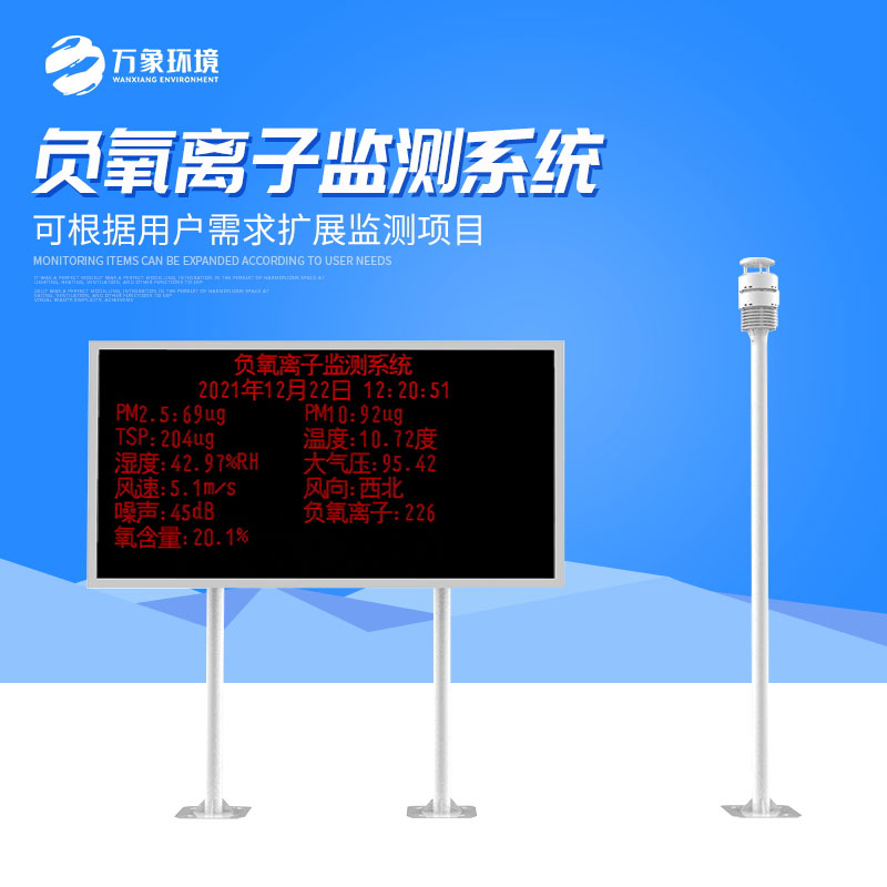 景區負氧離子監測系統可幫助游客了解空氣質(zhì)量情況