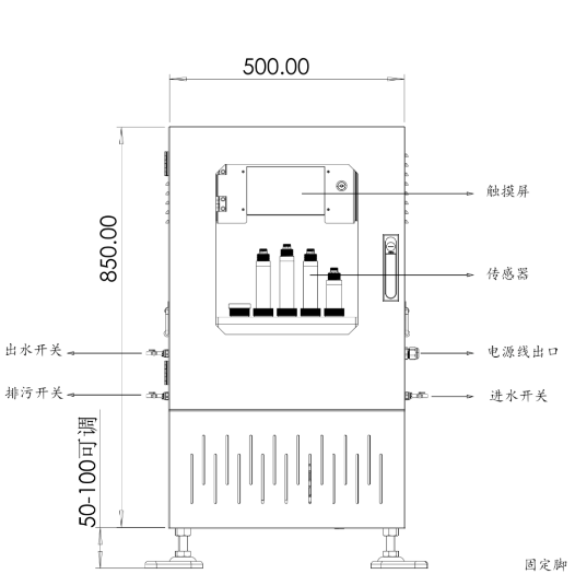 水溫、電導率、PH、溶解氧、氨氮在線(xiàn)監測系統