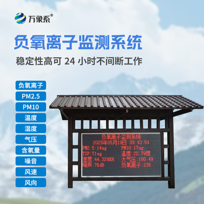 全自動(dòng)負氧離子在線(xiàn)監測系統